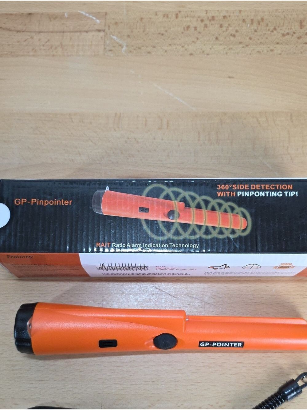 GP-POINTER Orange Metal Pinpointer Detector - Picture 2 of 7